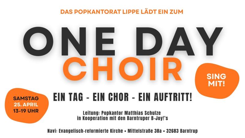 Ein Tag – ein Chor – ein gemeinsamer Auftritt